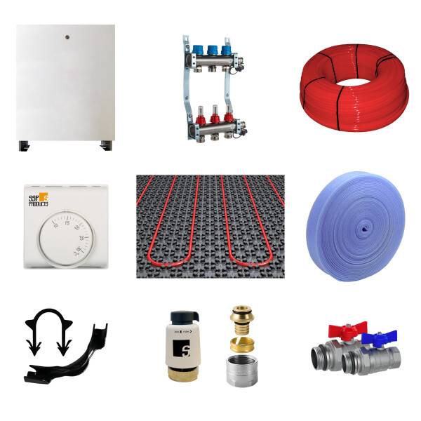 FBH Set mit Noppenplatte 40m2