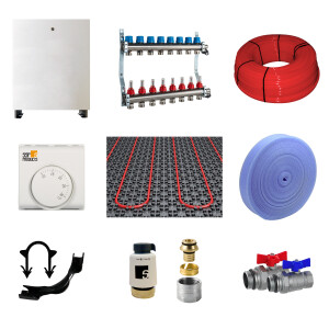 FBH Set mit Noppenplatte 90m2