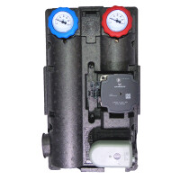 Heizkreisstation gemischt 1" AG mit Grundfos Pumpe / Pumpengruppe