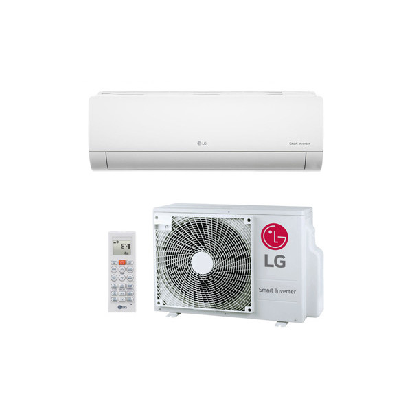 LG Klimagerät Standard S bestehend aus Inneneinheit und Außeneinheit ( 2,5KW Kühlen / 3,3 KW Heizen ) Kältemittel R32 inkl. Infrarotfernbedienung