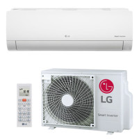 LG Klimagerät Standard "S" bestehend aus Inneneinheit und Außeneinheit ( 2,5KW Kühlen / 3,3 KW Heizen ) Kältemittel R32 inkl. Infrarotfernbedienung