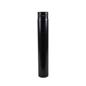 Rauchrohr 1000mm für Pelletöfen schwarz...