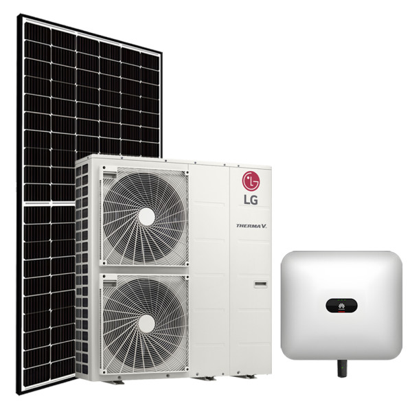 Wärmepumpe LG Therma V Monobloc 16 kW + Smartfox Pro light + PV-SET 8,20 kWp mit Huawei SUN2000 Hybrid 8,00 kW